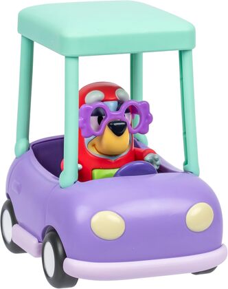 BLUEY Játékminiszett - Utazás a nagymama autójában