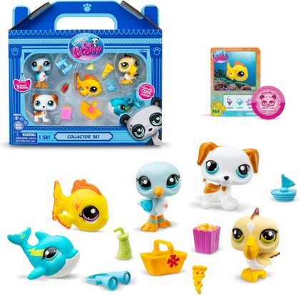 Littlest Pet Shop Beach Besties - Najlepší Proatelia z pláže, 5 postavičiek