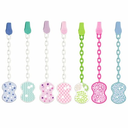 Chicco Schnullerkette, blau, 0m +