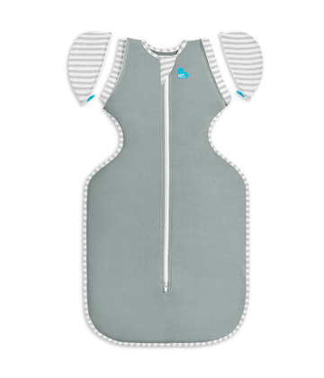 Love To Dream Swaddle UP 50/50, spací pytel, velikost L, tmavá oliva, 2 FÁZE, Original