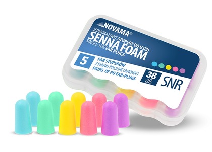 Nová SENNA FOAM penové špunty do uší/ 5 párů