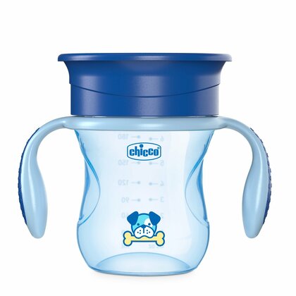 Chicco Náučný pohár 360 od 12m, 200ml, modrý