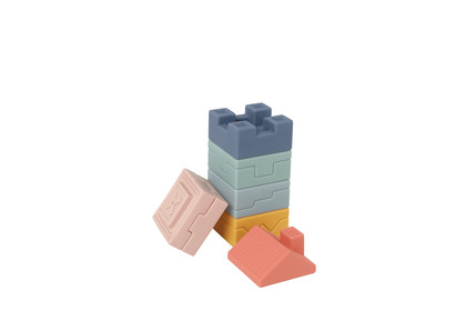 BabyToLove Meine ersten Bausteine – weiche sensorische und edukative Blöcke für Babys, 10 Stück