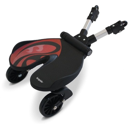 Bumprider Universal Skater für Kinderwagen, schwarz / rot