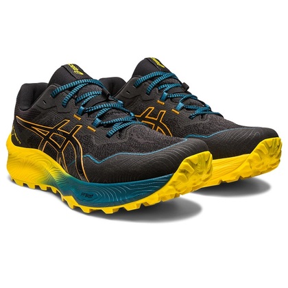 Asics Gel Trabuco 11 Pánska bežecká obuv, čierna/zelená/žltá, veľ. 46,5