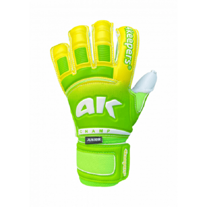 4keepers Champ Junior VI HB dětské fotbalové brankářské rukavice, žlutá/zelená, vel. S 4