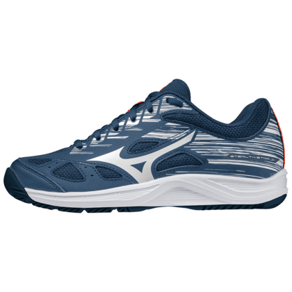 Mizuno Wave Stealth Star JR. Detská volejbalová/hádzanárska obuv, navy/biela, veľ. 36,5