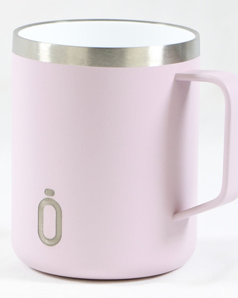 Runbott Mug Edelstahl-Thermobecher mit Isolierung, 400 ml, Pudrige Rosa