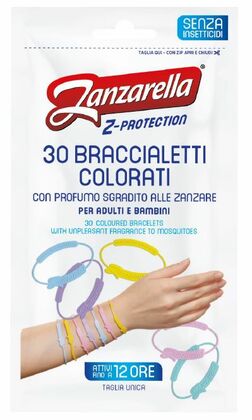 Zanzarella Z-ochranné náramky pre dospelých 30ks