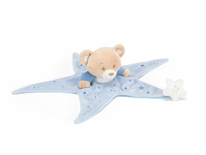 TRUDI BABY STAR- Plyšový mazlíček - Medvídek - modrý