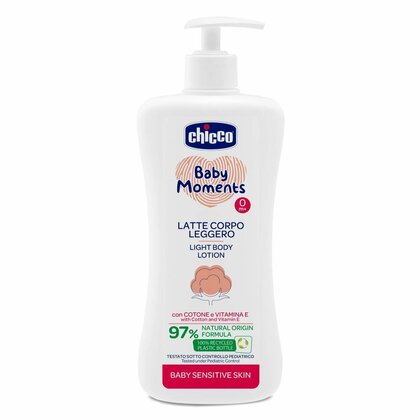 Chicco Baby Moments, Bodylotion für Kinder, 500ml, ab 0m+