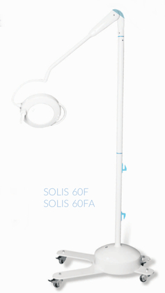 Famed Solis 60F Mobilná zákroková lampa so sterilizovateľnou rukoväťou (60 000 lux)