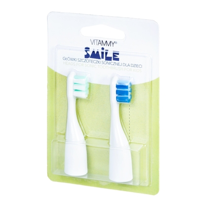 VITAMMY SMILE náhradní násady na dětské zubní kartáčky Smile, 2ks, modrá / zelená