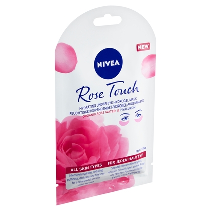 NIVEA Rose Touch 10 perces hidratáló szemmaszk 1 pár