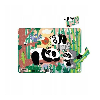 DoDo Puzzle szőnyeggel - Pandák 21 db