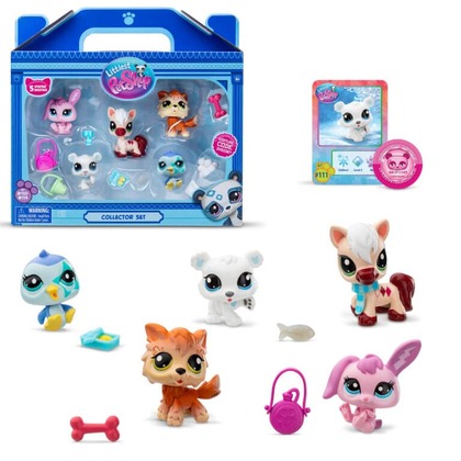 Littlest Pet Shop Winter Besties Collectors - Zimná téma, 5 postavičiek