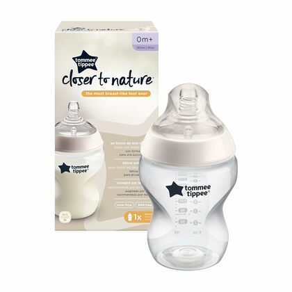 Tommee Tippee CTN Babyflasche ANTI-COLIC, langsamer Durchfluss, 260 ml 0m+