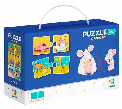 DoDo Puzzle Duo - Protiklady 12x2 dílky