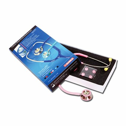 GIMA CLASSIC DUAL HEAD STETHO, Stetoskop pro interní medicínu, růžový
