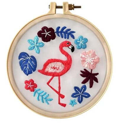 WOW BOX Kreatívna sada na vyšívanie Plameniak