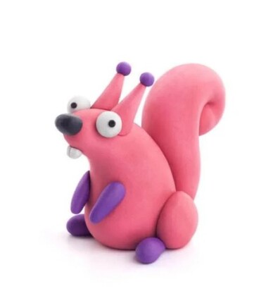 HEY CLAY Waldtiere Modelliermasse, Eichhörnchen