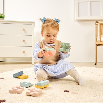Miniland Mäkké senzorické kocky – Skladacia veža