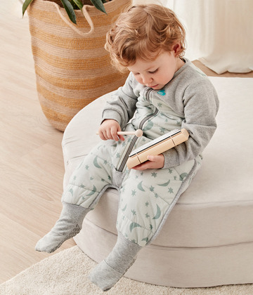 Love To Dream, Pyjama, Stufe 3, 2,5 TOG, 24–36 m, Oliv/Mond