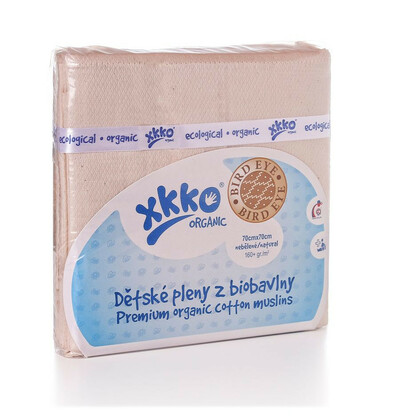 XKKO Organic Bird Eye - Natürliche Windeln aus Bio-Baumwolle, 70x70