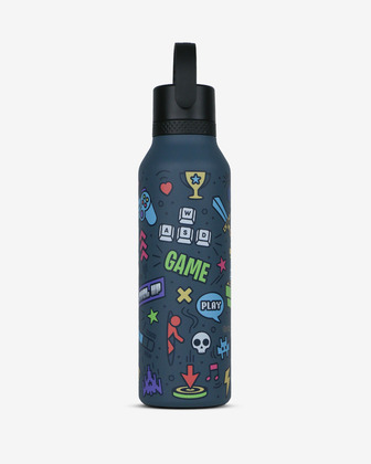 Runbott Mii Nerezová termofľaša s izoláciou – 600ml, Retro Gamer Modrá