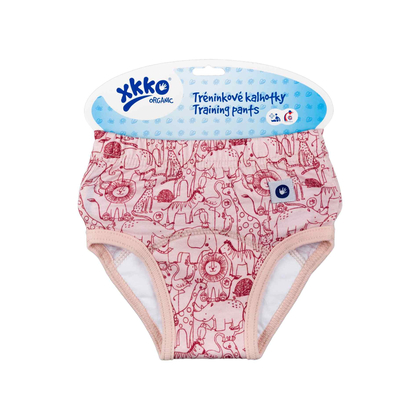 XKKO Organic Tréninkové kalhotky - Safari Mesa Rose, Velikost L