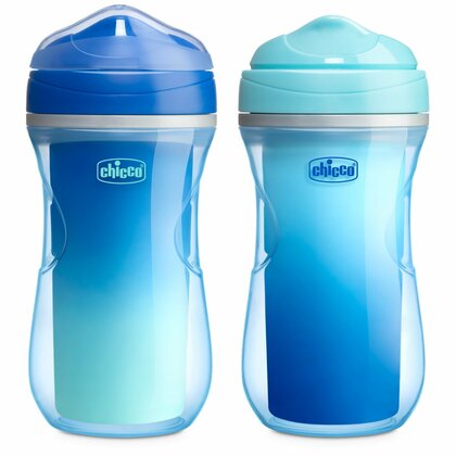 Chicco Sippy Cup Boy Termo pohárik pre deti, 266ml, modrý, 266ml