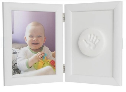 BabyOtisk Sada pro otisk, rámeček s hlínou - bílý