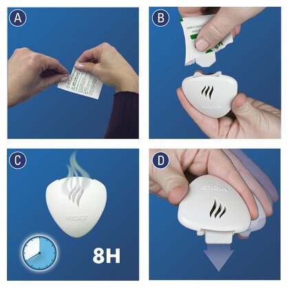 VICKS VH1700EEMEAV1 NEW Vonný difuzér s 2 vonnými vankúšikmi