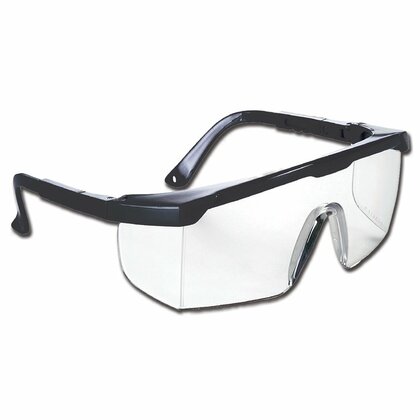 GIMA Sandiego, medizinische Schutzbrille mit Seitendeckel, schwarz