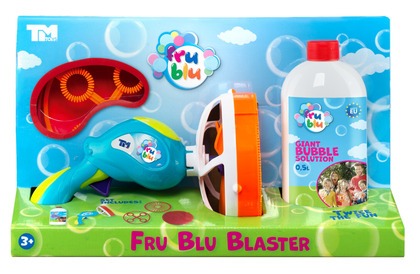 FRU BLU Bublifuk - 2v1 pistole sada pro tvorbu profesionálních bublin + náplň 0,5L v krabici