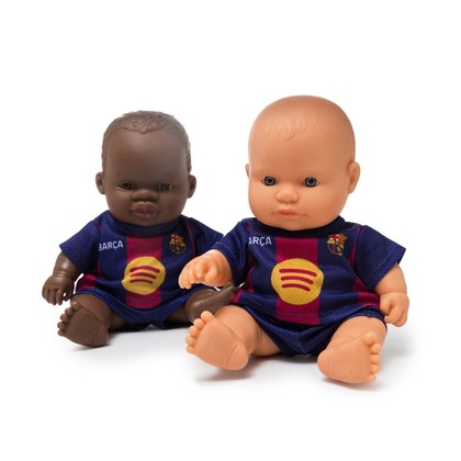 Miniland Realistická bábika FC Barcelona – Chlapček (Afričan), 21 cm
