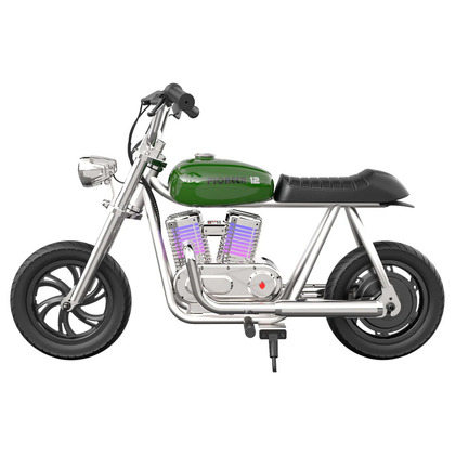 Hyper Gogo Pioneer 12 Plus Dětská elektrická motorka s aplikací a Bluetooth – Zelená