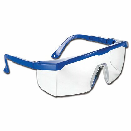GIMA Sandiego, medizinische Schutzbrille mit Seitendeckel, blau