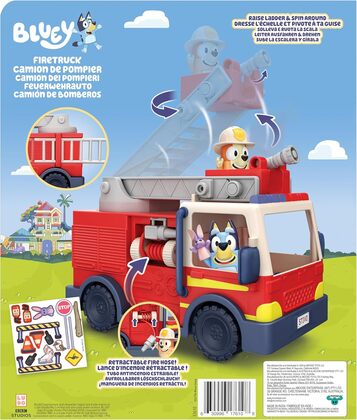 BLUEY Bingo'S Fire Truck - figurakészlet tartozékokkal