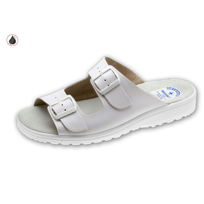 MEDIBUT Zdravotná obuv - sandále, vzor 06S-45, biela, veľ. 45