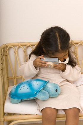 Cloud b® Twinkling Twilight Turtle™ - Éjszakai fény dallammal, Turtle, kék, 0 m+