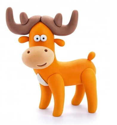 HEY CLAY Waldtiere Modelliermasse Set, Waldtiere