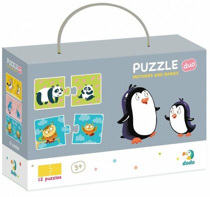 DoDo Puzzle Duo - Mütter und Babys 12x2 Teile