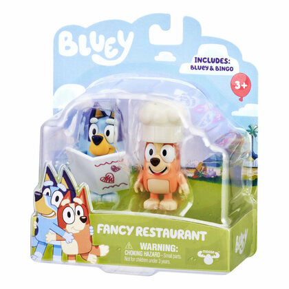 BLUEY Fancy étterem, Elegáns étterem - 2 db figurából és kiegészítőkből álló készlet