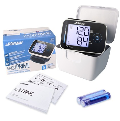 NOVAMA WRIST PRIME Black zápästný tlakomer s detekciou arytmie a protokolom ESH