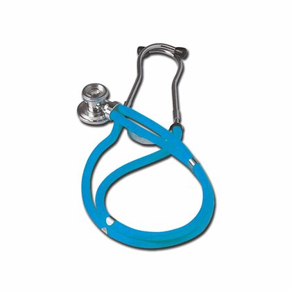 GIMA JOTARAP 5v1, Stetoskop pre internú medicínu, dvojhlavový, dvojhadičkový, svetlo modrý