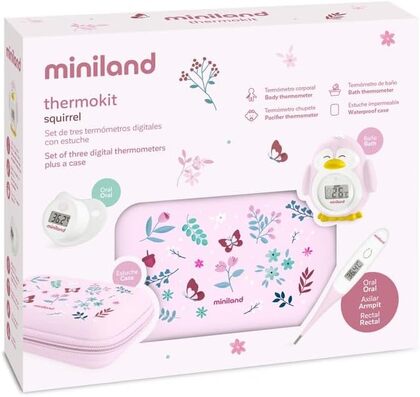 Miniland Sada 3 digitálnych teplomerov Dreamland - Veverička