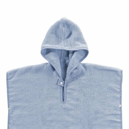 XKKO Poncho aus Bio-Baumwolle – Babyblaue Sterne