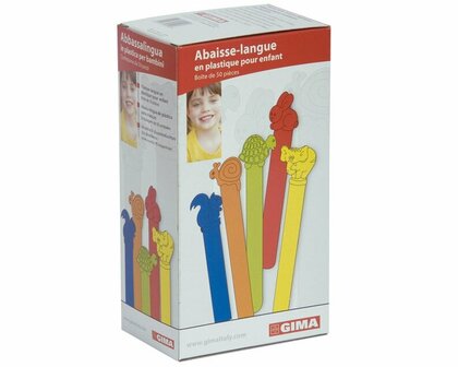 GIMA ORL špachtle so zvieratkami, 50ks