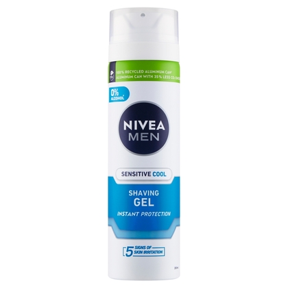 NIVEA Men Sensitive Cool Gél na holenie 200 ml